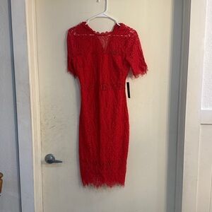 NWT Red Lace Dress